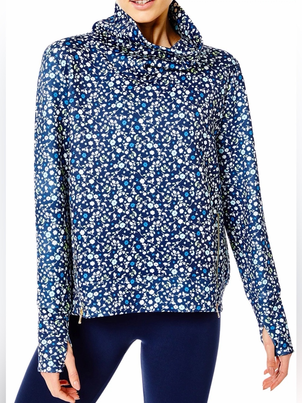 NWT Addison Bay Everyday Pullover Jacket in Multi Floral, Size Large